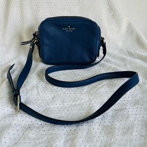 Kate Spade Blue Leather Crossbody Bag